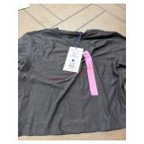Outdoor Voices CloudKnit Tee in Black Heather, Sma