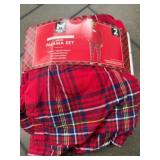 Men's Red Plaid Pajama Set, 2-Piece