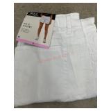 White High-Rise Relaxed Fit Shorts