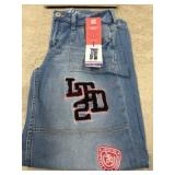 Limited Too Embroidered Blue Denim Jeans, Size 12