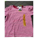 Rebecca Minkoff Pink Stripe Puff Sleeve Top