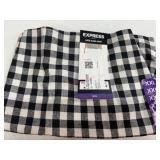 Black and White Checkered Linen Shirt