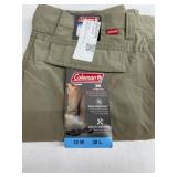 Men's Tan Utility Stretch Pants, 32W 30L