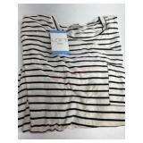Striped Sleep Dress With Pocket