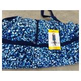 Women's Blue Printed Summer Dress, Medium