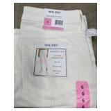 Nine West Gramercy Crop White Jeans, Size 6