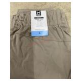 Wide Leg Pants with Elastic Waistband, Size L
