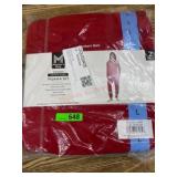 Red Women's 2-Piece Pajama Set, Size Large