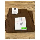 Brown Straight Fit Five-Pocket Pants, 30x32