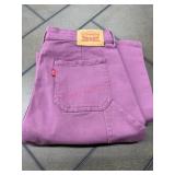 Levi's Wide-Leg Jeans, Size 14, Purple
