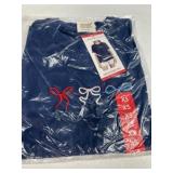 Navy Blue T-Shirt with Bow Accents, Size XS