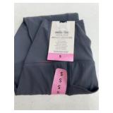 High-Rise Ankle Leggings, Size S, Gray