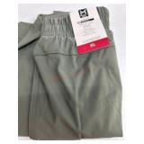 Wide-Leg Pants in Olive Green, Size XL