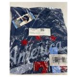 Blue Graphic T-Shirt With Star Design