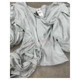 Express Light Blue Long-Sleeve Top