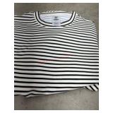 Black and White Striped Dress, Size L