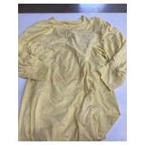 Yellow Long-Sleeve Women's Large Dress