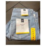 Light Wash Straight Leg Jeans - Size 8
