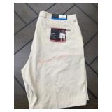 Men's Beige Classic Fit Shorts, Size 38