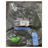 Olive Twill Pull-On Pants, Size Large