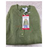 Nine West Green Knit Cardigan, Size X-Small