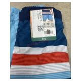 3XL Striped Men's Swim Trunks