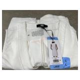 White Denim Mini Dress, Large