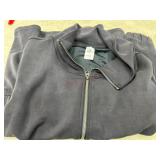 Gray Full-Zip Jacket, Size Small