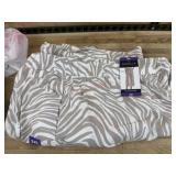 Rafaella 2XL Linen Blend Pants with Zebra Print