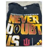 Black Indiana Hoosiers Graphic T-Shirt, Medium
