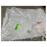 Women's White Cropped Tee, Size S