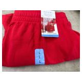 Red Women's Fleece Shorts, Size L