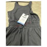 Black Sleeveless Youth Romper (Size S 6/6X)