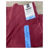 Women's Red Flare Yoga Pants, Size L