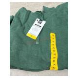 Green Men's Fleece Hoodie with Drawcord
