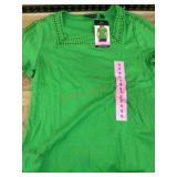 Green Short Sleeve Top, Size S