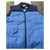 Blue and Navy Puffer Vest, Size Large
