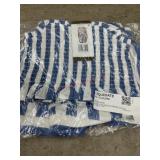 Children's Blue and White Striped Two-Piece Set