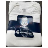 Gerber Infant Onesies, Size 6-9 Months, Set of 4