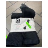 Pack of 10 Men's Black Crew Socks