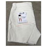 White Denim Weekend Shorts, Size 6