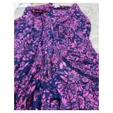 Floral Print Swim Cover-Up, Size 3X