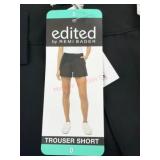 Black Trouser Shorts by Edited, Size 0