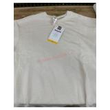 Sandwash Cotton Blend Tee, Medium, Beige
