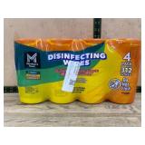 4-Pack Disinfecting Wipes, 312 Total Wipes
