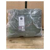 Sateen Queen Comforter Set in Green