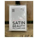 Satin Beauty Pillowcase, White