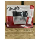 Pack of 24 Black Permanent Markers