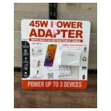 45W Power Adapter With Retractable Cable