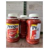 Three Prego Traditional Sauces